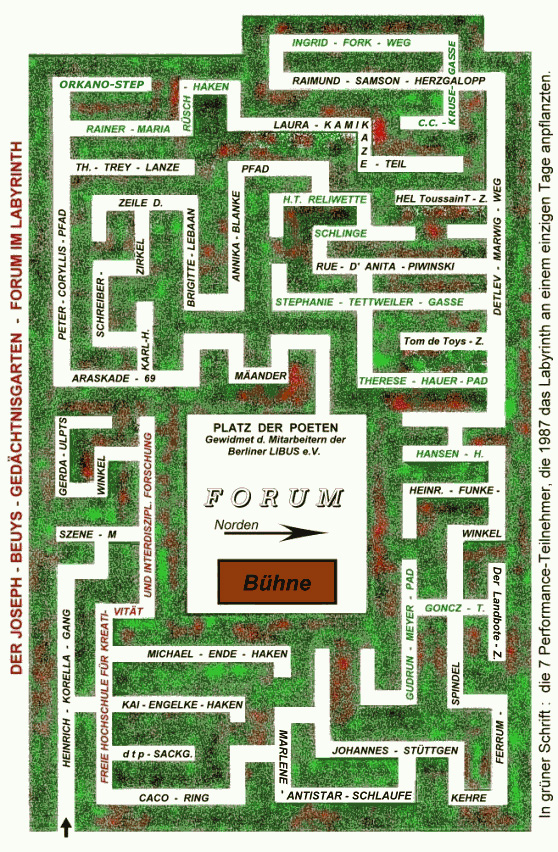 Labyrinth-Lageplan